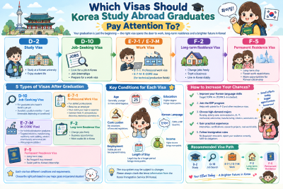 Which Visa Types Should International Students in South Korea Know About After Graduation?